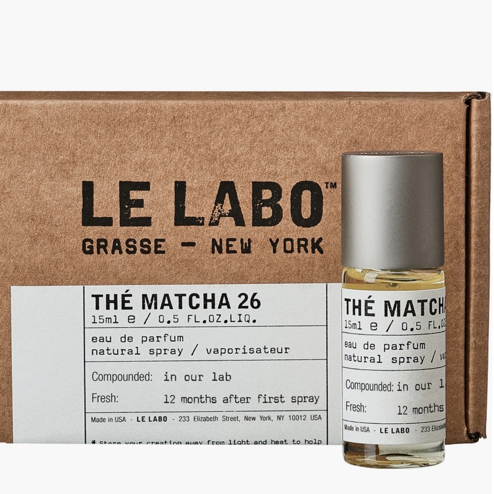 Le Labo Matcha 26 Perfume - Silver and Clear - half full